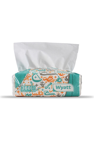 wyatt White Tissues - 10 Boxes - 360 Single Tissues, 3 Ply