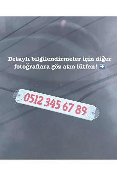 Serüven 3D Kişiye Özel Araç Numaratörü - Vantuzlu - Kabartmalı 3D Baskı - Oto...