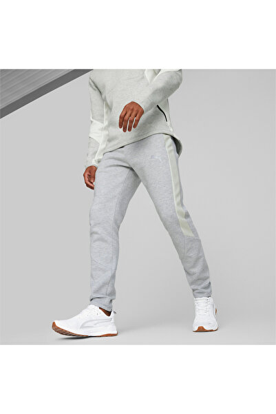Puma Mens EVOSTRIPE Pants Sports Sweatpants - Gray