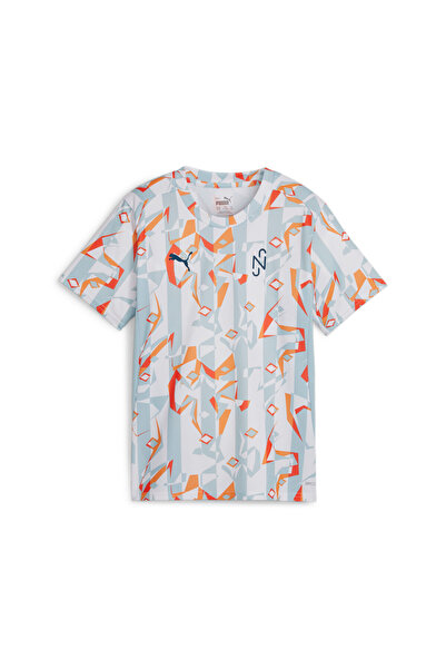 Puma قميص كرة القدم الإبداعي نيمار جونيور للأطفال - أبيض