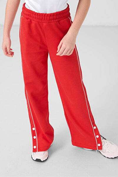 TOMMY LIFE Παντελόνι Palazzo για κορίτσια Fiesta με φαρδύ πόδι και λεπτομέρει...