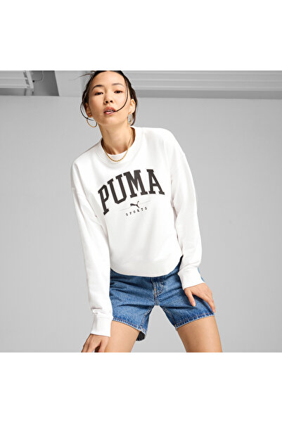 Puma PUMA SQUAD TR سويت شيرت أبيض - 68249302   أنثى