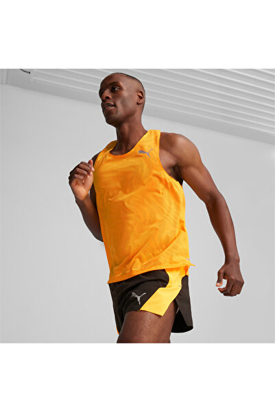 Puma Mens RUN ULTRASPUN Running Singlet - Orange