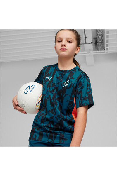 Puma قميص كرة القدم الإبداعي نيمار جونيور للأطفال - أزرق