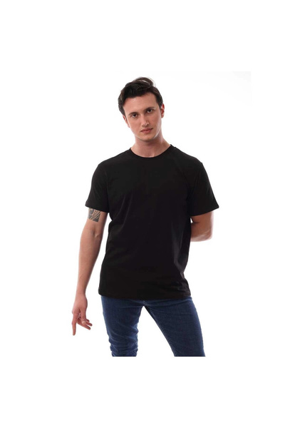GARAGE CASUAL WEAR Tricou Regular Basic pentru bărbați, negru 4001