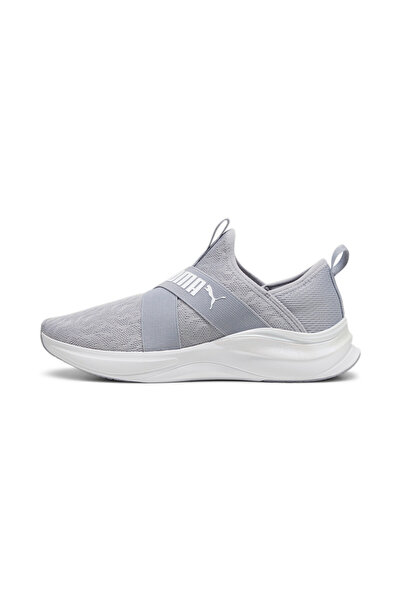 Puma Womens SOFTRIDE Harmony Slip Meta Running Shoe - Gray