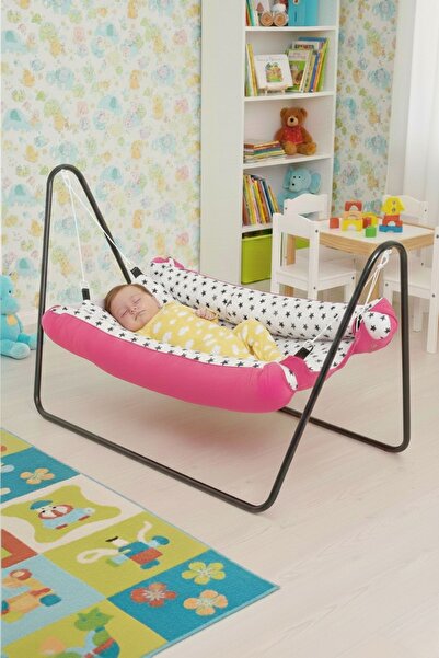Svava Portatif Bebek Hamak Beşik (pembe)