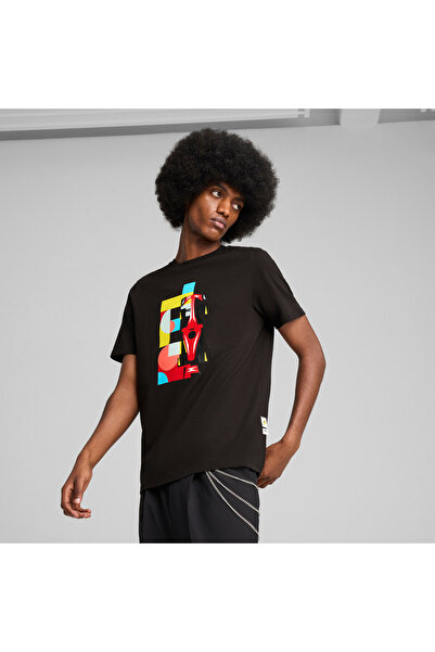 Puma Mens Scuderia Ferrari HP Race Graphic Tee - Black