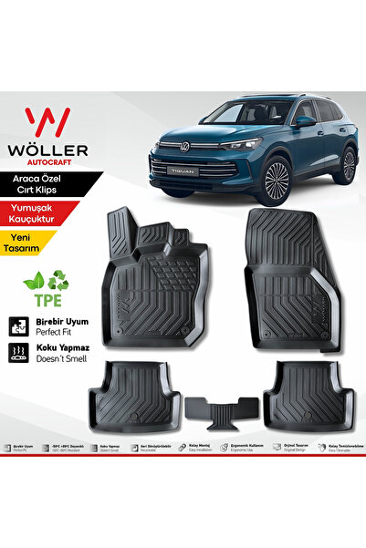 wöller Volkswagen Tiguan Paspas 2024 2026 Arası Uyumlu 3d Havuzlu Paspas
