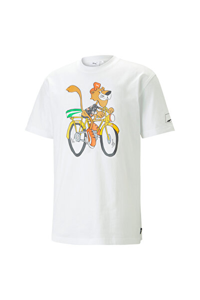 Puma Mens UPTOWN Graphic T-Shirt - White