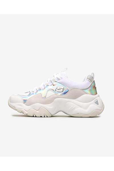 SKECHERS D'lİtes 3.0 - LİQUİD SİLVER Kadın Beyaz Sneakers 13380 WNT