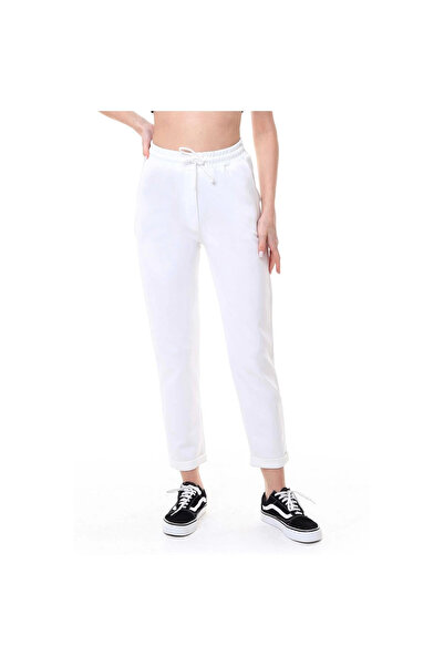 Miss Puddra Γυναικεία αθλητική φόρμα με μονό κάτω μέρος με διπλό πόδι εκρού