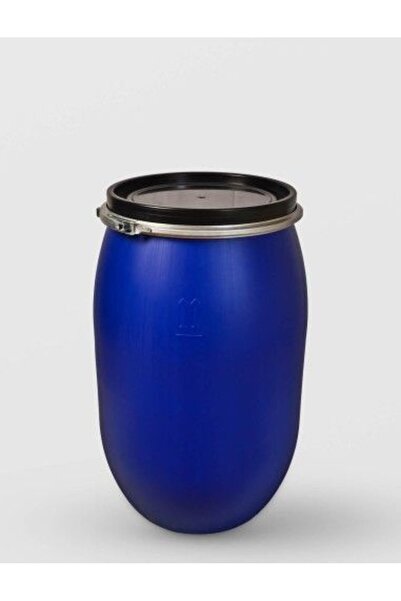 sterk Butoi de 120 litri cu inel metalic, plastic albastru