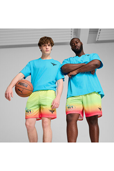 Puma Mens MELO 1Love Basketball Shorts - Yellow