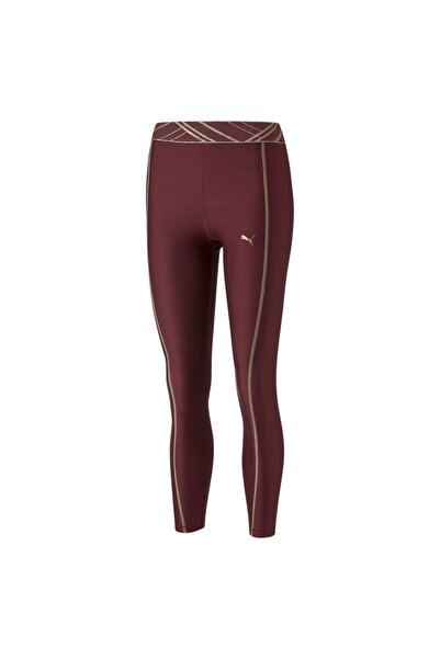 Puma Womens Deco Glam High Waist Full-Length Training Tights - Purple