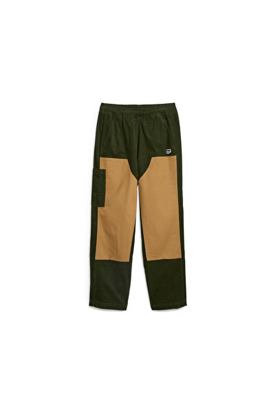 Puma Mens Downtown Relaxed Corduroy Pants - Green