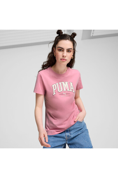 Puma Womens SQUAD Graphic Tee - Pink