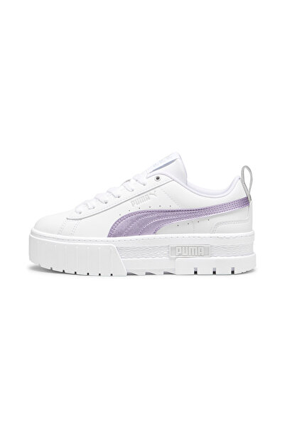 Puma Womens Mayze Glow-Up Sneakers - White
