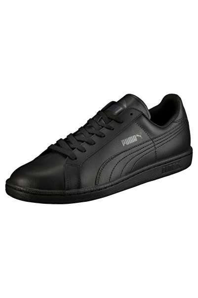 Puma Unisex Smash Leather Trainers - Black