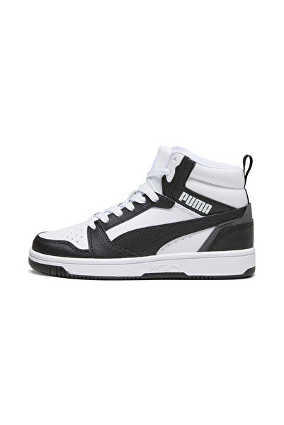 Puma Rebound V6 Mid Jr Unisex Sneaker Shoes 393831-01 White-Syh