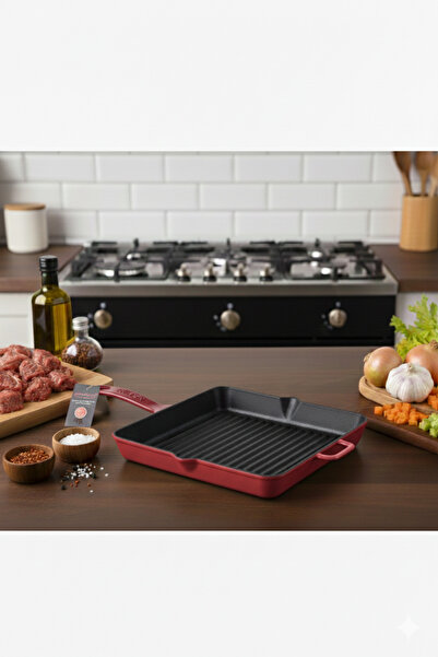 EVREN MUTFAK Evren Cast Iron Skillet Diameter 30 Cm/1.7L.