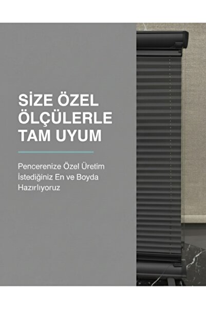 Evpex Antrasit Pilise Katlanır Cam Balkon Perdesi