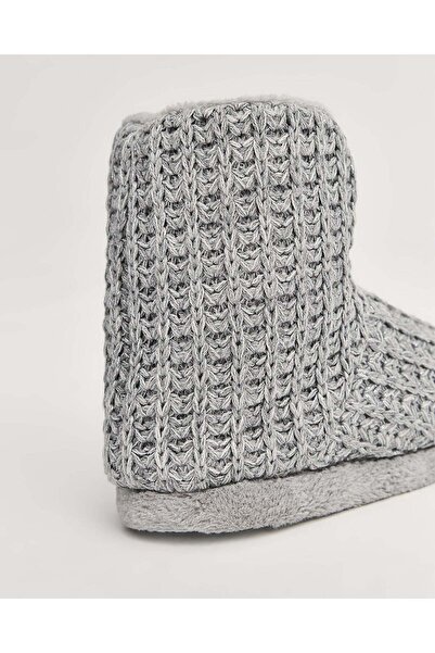 Chirpy Nıkos - Örgü Detaylı Kadın Panduf