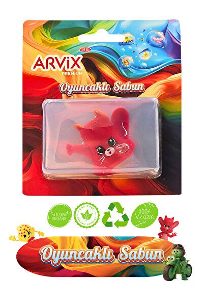 arvix Özel Seri Kız Çocuk Tuvalet El Yıkama Alışkanlığı Kazandıran Oyuncaklı Sabun Kokusuz