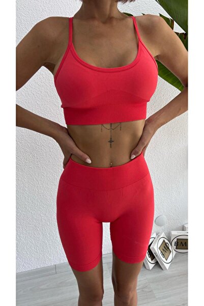 Bikini Mayokini Dünyası Σετ Ποππίτα με Σορτς - Πορτοκαλί