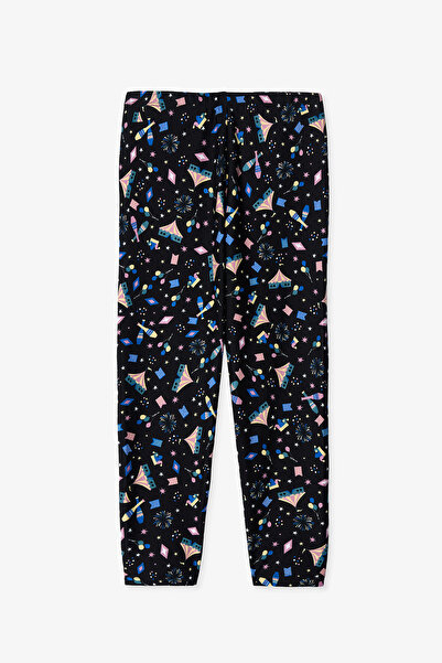 Penti Mädchen-Leggings mit hoher Taille und Zirkus-Print