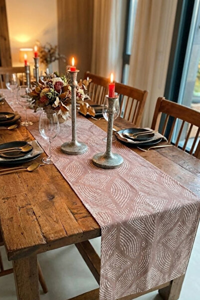 Arma House عداء منقوش بالليزر باللون البيج