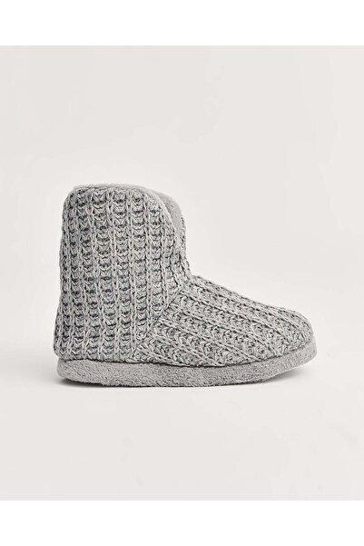 Chirpy Nıkos - Knitted Detailed Women's Slippers
