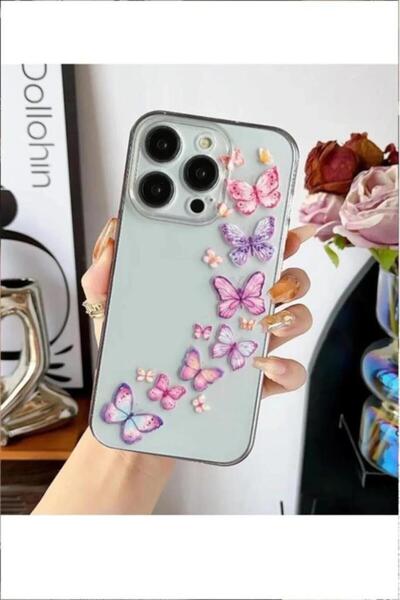 3GEN CASE İphone 14 Pro Max Kılıf Desenli Şeffaf Silikon Kılıf