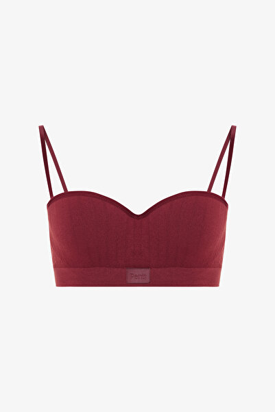 Penti Sutien fără bretele Push Up cu sârmă fără cusături Stardoll Burgundy