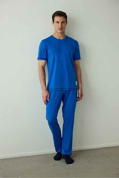 Penti Kurzarm-Pyjama-Set für Herren mit Future-Slogan-Aufdruck