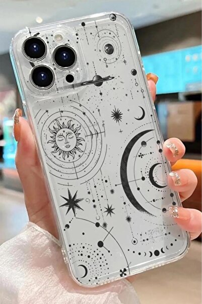 3GEN CASE İphone 14 Pro Max Kılıf Desenli Şeffaf Silikon Kılıf