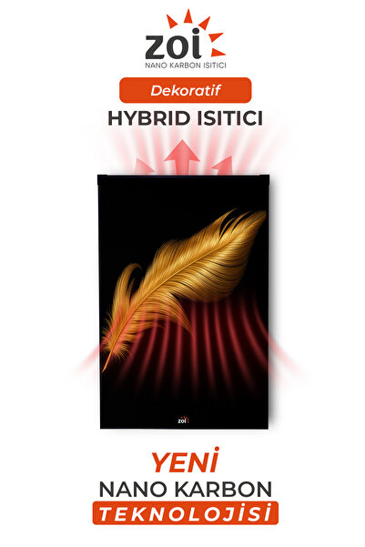 Elektirikli Dekoratif Isıtıcı - Nano Karbon Hybrid Istıcı - 600W - 50x70cm
