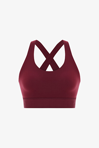 Penti Bordo Wonder Yüksek Destek Crossline Spor Sütyeni