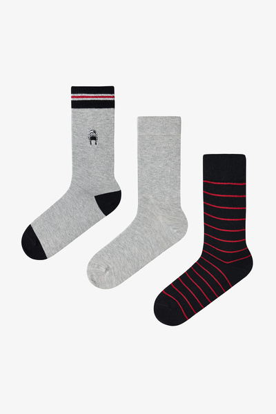 Penti Erkek Three Legends Araba Desenli 3'lü Soket Çorap