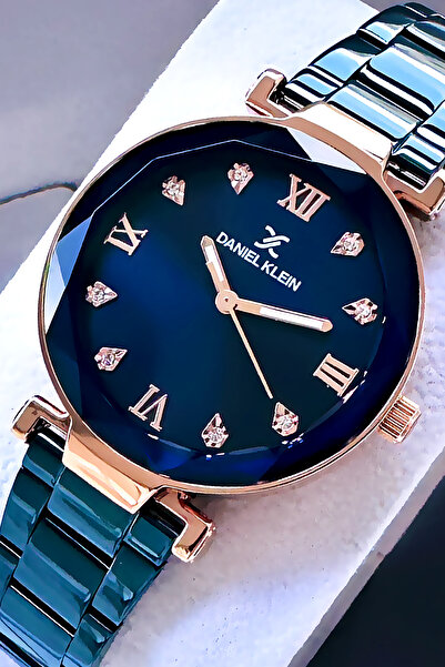 Daniel Klein Original Women's Wristwatch, Cut Glass Waterproof Silver Color Steel Band - Bracelet Gift Dkby2050C5