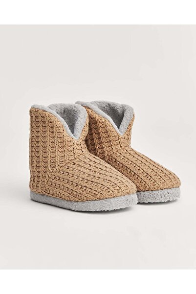 Chirpy Nıkos - Örgü Detaylı Kadın Panduf