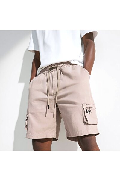 MK Men's casual shorts, comfortable, with a modern design and multiple sizes – Beige