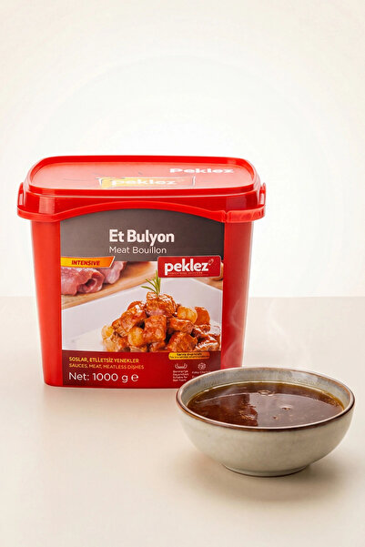 PEKLEZ Et Bulyon Intensive 1 kg - Konsantre Et Lezzeti için Hazır Toz Bulyon