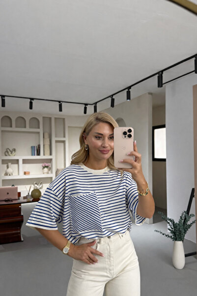 Sezgi Tekin Πλεκτά ρούχα με ρίγες Oversize με λεπτομέρεια τσέπης