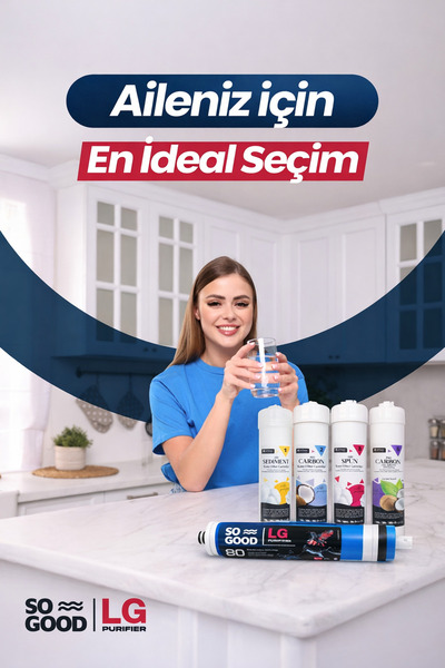 H-MAX Reverse Osmosis System Quick Yeni Sezon 5'li Kapalı Kasa Su Arıtma Filtre Seti - 012