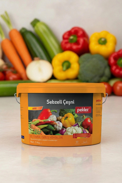 PEKLEZ Sebzeli Çeşni Leziz 5 kg - Profesyonel Mutfaklar için Hazır Sebze Baha...