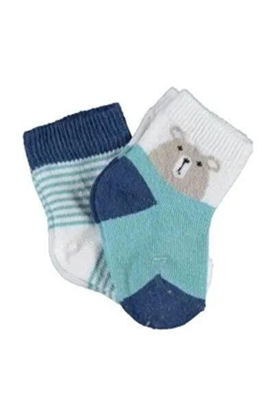 Bibaby Șosete pentru fete Litaetrend Hello Teddy Bear, pachet de 2, verde