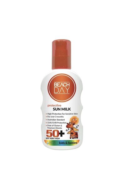 BEACH DAY 50 F لوشن الحليب الواقي - للأطفال والرضع 150 مل 8699375047974