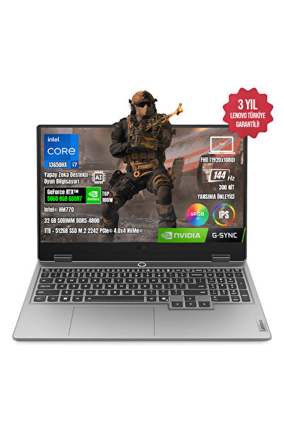 LENOVO LOQ 15IRX10 83JE00J5TR-07 i7-13650HX 32GB 1TB+512GB SSD RTX5060 15.6" ...