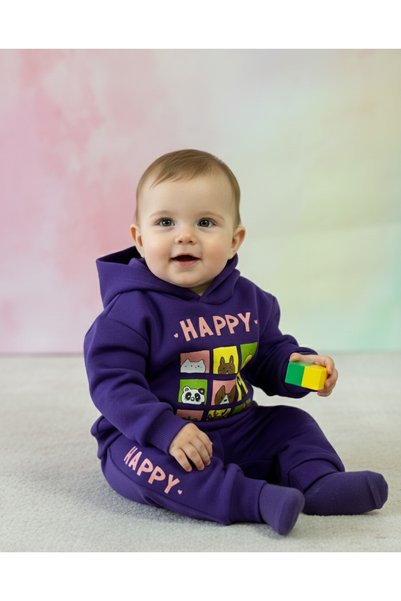 LisaLoom Happy Baskı 2'li Takım